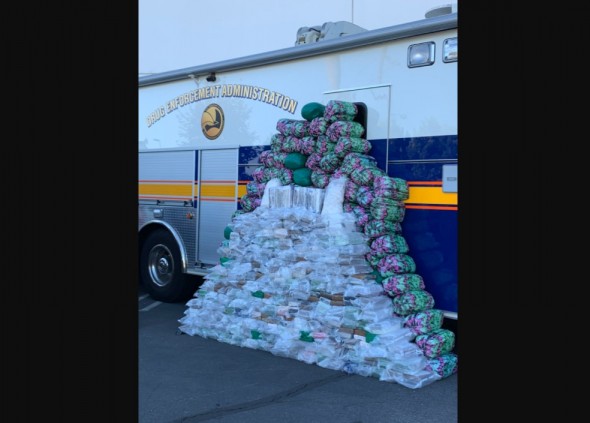 FOTO // Captură-record de metamfetamină. „Este suficient drog pentru a furniza o doză fiecărui bărbat, femeie şi copil din Statele Unite şi Mexic"